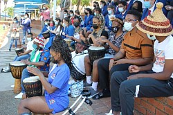 African drumming event