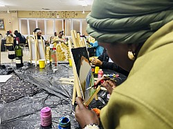 Interactive Sip n Paint Event