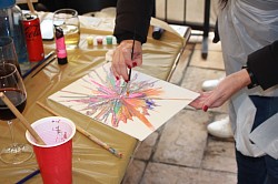 Sip and Paint Team Building